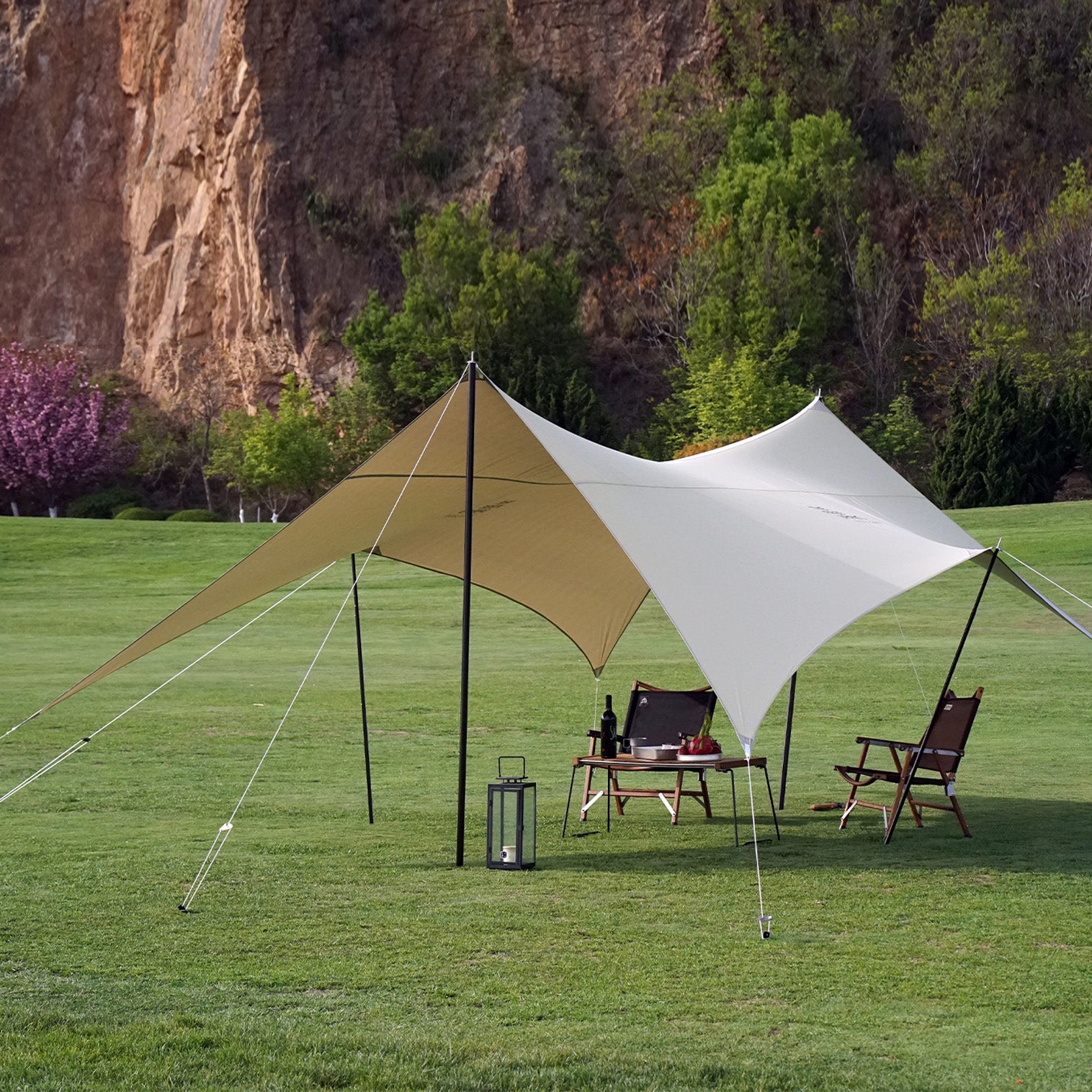TFS tents skydome diamond tarp ivory セット TFS tents skydome diamond tarp ivory セット（The Free